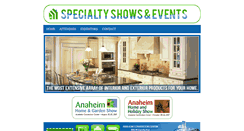 Desktop Screenshot of anaheimhomeshows.com