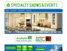 Tablet Screenshot of anaheimhomeshows.com